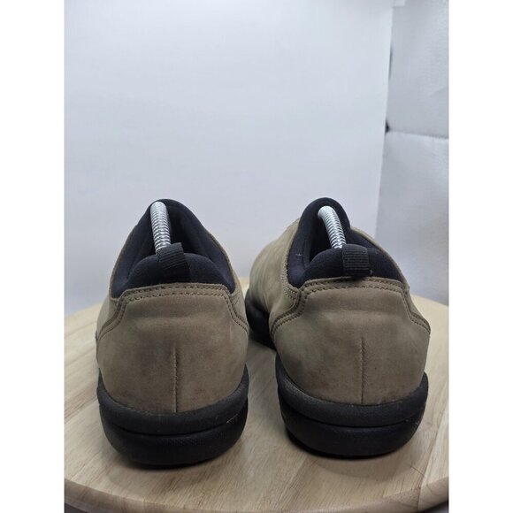 Footjoy Contour Series Mens 9 Brown Golf Mocs Shoes Soft Spikes Slip On No Laces - Picture 6 of 9